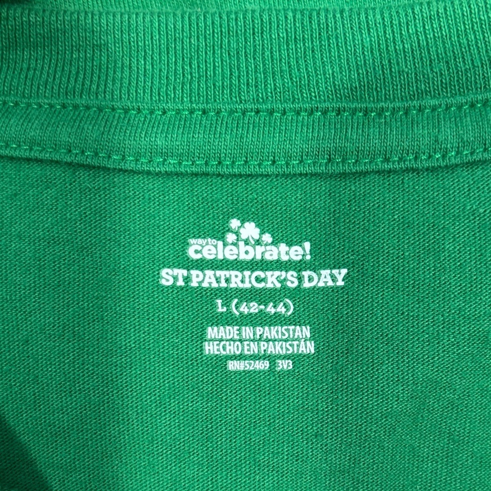 Men's Green Tee - Let the Shenanigans Begin - Picture 3 of 3